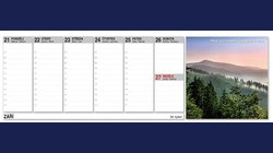 Stolní kalendář BESKYDY 2026 - pracovní