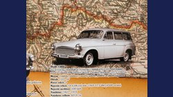 Československé automobily 1918 - 1992, stolní mapa 60 x 45 cm