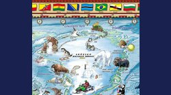 Dětský svět - ilustrovaná nástěnná mapa 140 x 100 cm