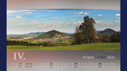 Nástěnný kalendář BESKYDY 2026 panoramatický