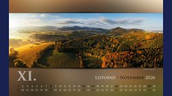 Nástěnný kalendář BESKYDY 2026 panoramatický