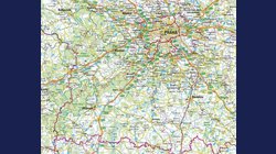 ČR silniční - nástěnná mapa 124 x 79 cm