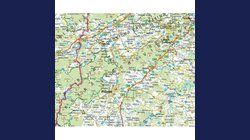 ČR silniční - nástěnná mapa 165 x 105 cm laminovaná