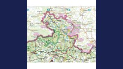 ČR silniční - nástěnná mapa 165 x 105 cm laminovaná