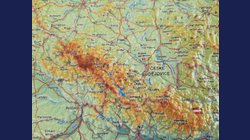 ČR - plastická mapa 27 x 20 cm