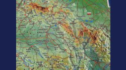 ČR - plastická mapa 27 x 20 cm