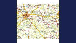 Česká republika silniční - stolní mapa 68 x 43 cm