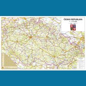 Česká republika silniční - stolní mapa 68 x 43 cm