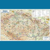 Česko - vlastivědná nástěnná mapa 136 x 87 cm