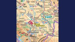 Česko - vlastivědná nástěnná mapa 136 x 87 cm