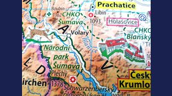 Česko - vlastivědná nástěnná mapa 136 x 87 cm