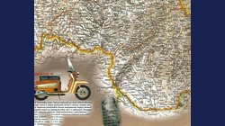 Československé motocykly 1918 - 1992, stolní mapa 60 x 45 cm