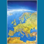 Evropa panoramatická - nástěnná mapa 105 x 150 cm