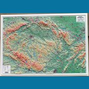 Česká republika - plastická mapa 103 x 73 cm