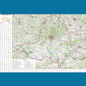 Jihomoravský kraj - nástěnná mapa 130 x 95 cm, lamino + lišty