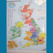 Velká Británie spediční - nástěnná mapa 100 x 140 cm, lamino + stříbrný hliníkový rám