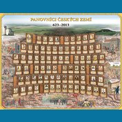 Panovníci Českých zemí 623 - 2013 - nástěnný obraz 150 x 120 cm, lamino + dřevěný rám