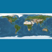 Svět satelitní - stolní mapa 65 x 40 cm