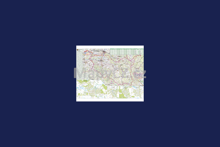 Pardubický kraj - nástěnná mapa 130 x 97 cm