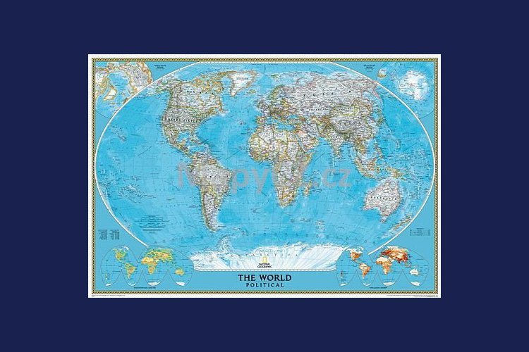 Svět National Geographic Classic - nástěnná mapa 111 x 77 cm