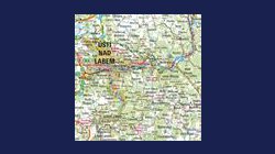 Ústecký kraj - nástěnná mapa 150 x 95 cm